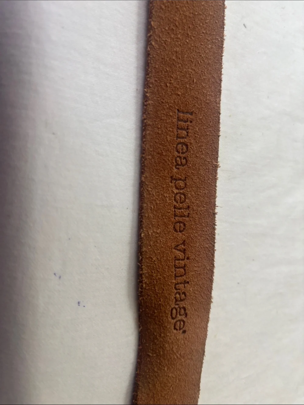Linea Pelle Vintage Suede Leather Strap - Brown